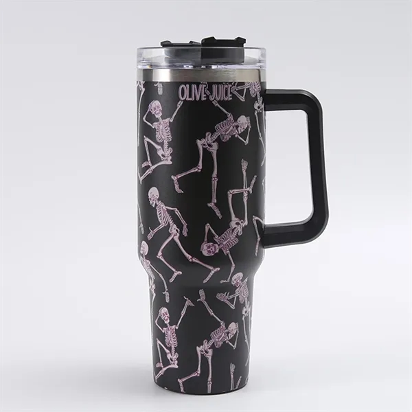 40 Oz Customized Full Color Printed Vacuum Tumbler with Hand - 40 Oz Customized Full Color Printed Vacuum Tumbler with Hand - Image 6 of 16