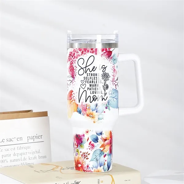 40 Oz Customized Full Color Printed Vacuum Tumbler with Hand - 40 Oz Customized Full Color Printed Vacuum Tumbler with Hand - Image 8 of 16