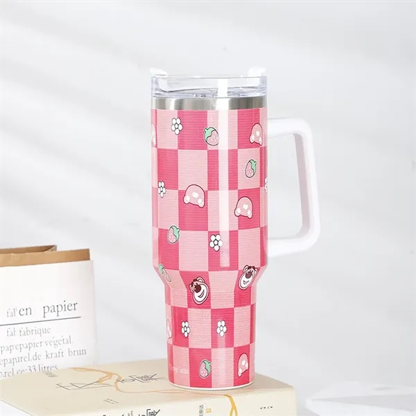 40 Oz Customized Full Color Printed Vacuum Tumbler with Hand - 40 Oz Customized Full Color Printed Vacuum Tumbler with Hand - Image 9 of 16