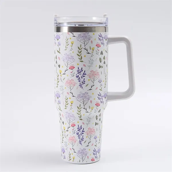 40 Oz Customized Full Color Printed Vacuum Tumbler with Hand - 40 Oz Customized Full Color Printed Vacuum Tumbler with Hand - Image 10 of 16