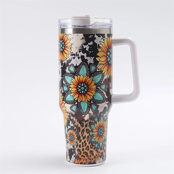 40 Oz Customized Full Color Printed Vacuum Tumbler with Hand - 40 Oz Customized Full Color Printed Vacuum Tumbler with Hand - Image 14 of 16