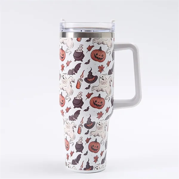 40 Oz Customized Full Color Printed Vacuum Tumbler with Hand - 40 Oz Customized Full Color Printed Vacuum Tumbler with Hand - Image 16 of 16