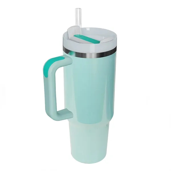 40 Oz. Vacuum Stainless Steel Sublimation Tumbler with Straw - 40 Oz. Vacuum Stainless Steel Sublimation Tumbler with Straw - Image 4 of 5