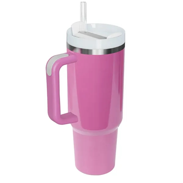 40 Oz. Vacuum Stainless Steel Sublimation Tumbler with Straw - 40 Oz. Vacuum Stainless Steel Sublimation Tumbler with Straw - Image 5 of 5