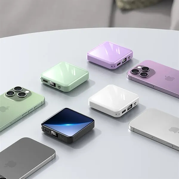 20,000 mAh Portable Power Bank Built-in Charging Cables - 20,000 mAh Portable Power Bank Built-in Charging Cables - Image 1 of 8