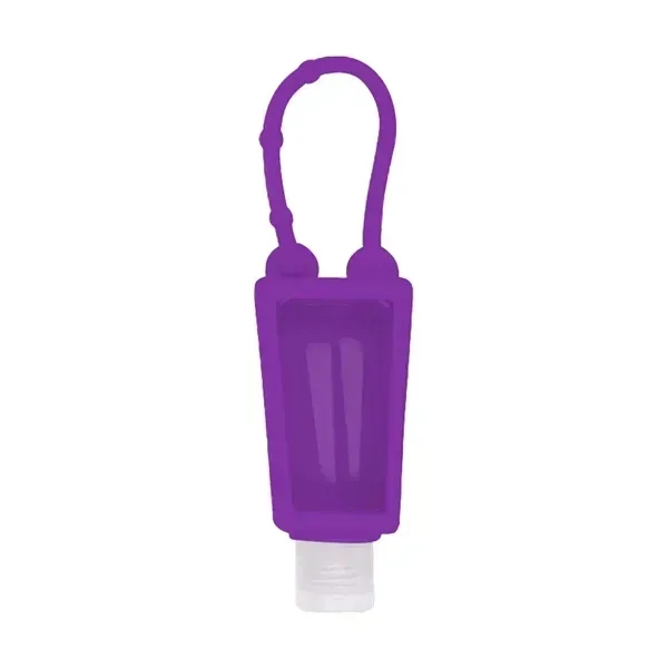 1OZ Silicone Hand Sanitizer Holder Keychain with Bottle - 1OZ Silicone Hand Sanitizer Holder Keychain with Bottle - Image 1 of 13