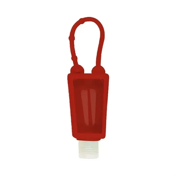 1OZ Silicone Hand Sanitizer Holder Keychain with Bottle - 1OZ Silicone Hand Sanitizer Holder Keychain with Bottle - Image 3 of 13