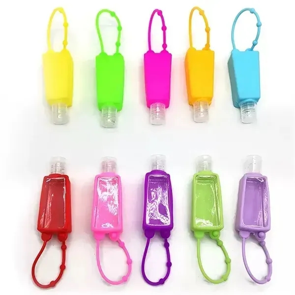 1OZ Silicone Hand Sanitizer Holder Keychain with Bottle - 1OZ Silicone Hand Sanitizer Holder Keychain with Bottle - Image 13 of 13