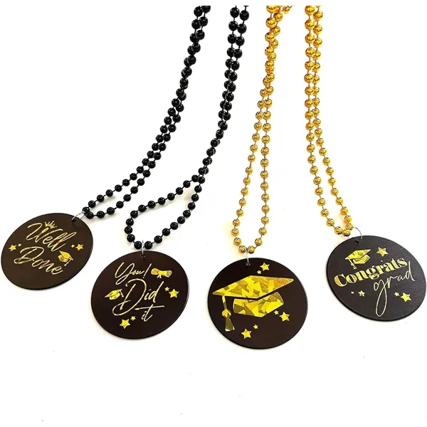 Plastic Party Pendant Medallion Beads Necklaces - Plastic Party Pendant Medallion Beads Necklaces - Image 5 of 8