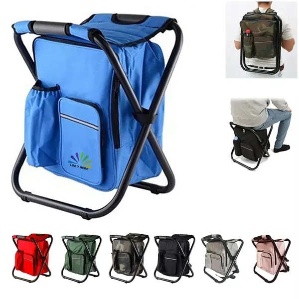 MOQ24 Full Color Backpack Chair with Cooler Bag - MOQ24 Full Color Backpack Chair with Cooler Bag - Image 0 of 6