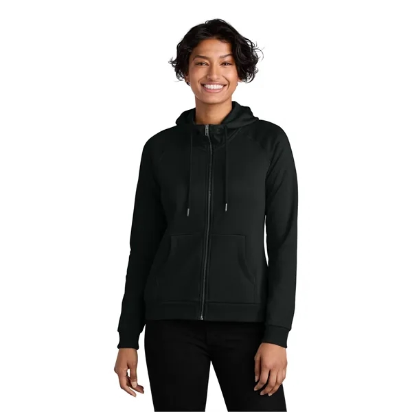 Allmade Women's Organic CVC Fleece Full-Zip Hoodie - Allmade Women's Organic CVC Fleece Full-Zip Hoodie - Image 10 of 24
