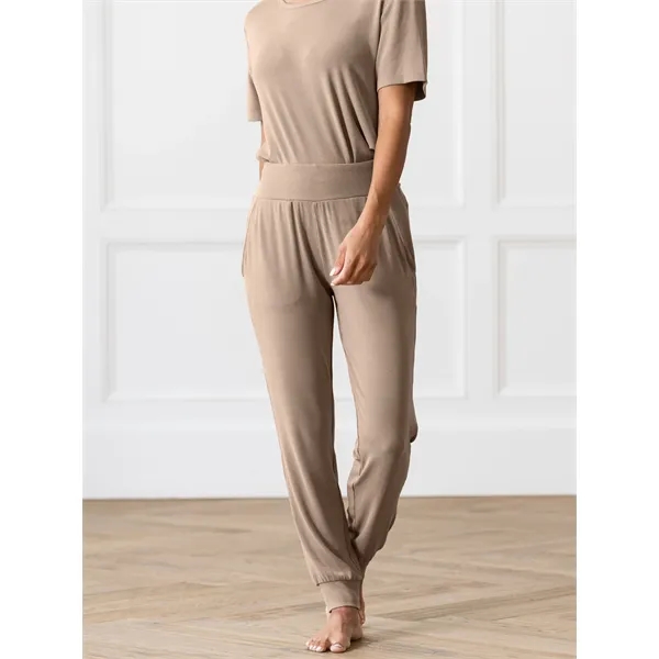 Women's Bamboo Rib-Knit Jogger Pants - Women's Bamboo Rib-Knit Jogger Pants - Image 0 of 3