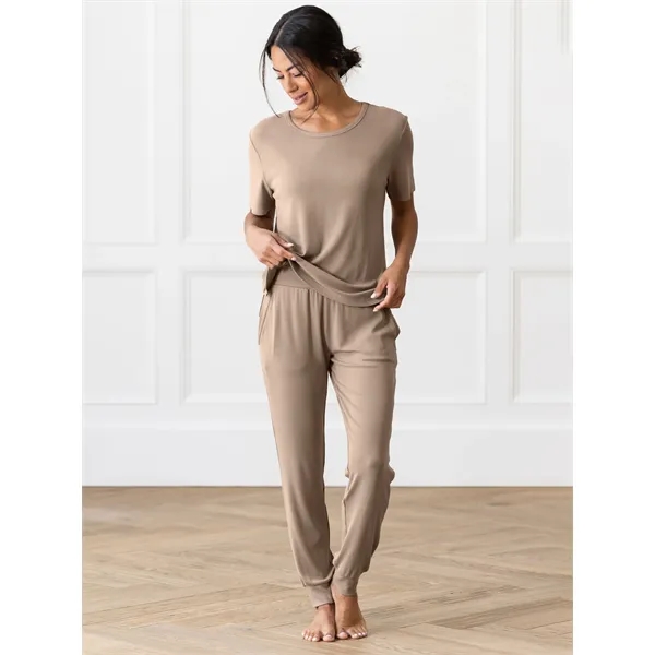 Women's Bamboo Rib-Knit Jogger Pants - Women's Bamboo Rib-Knit Jogger Pants - Image 2 of 3