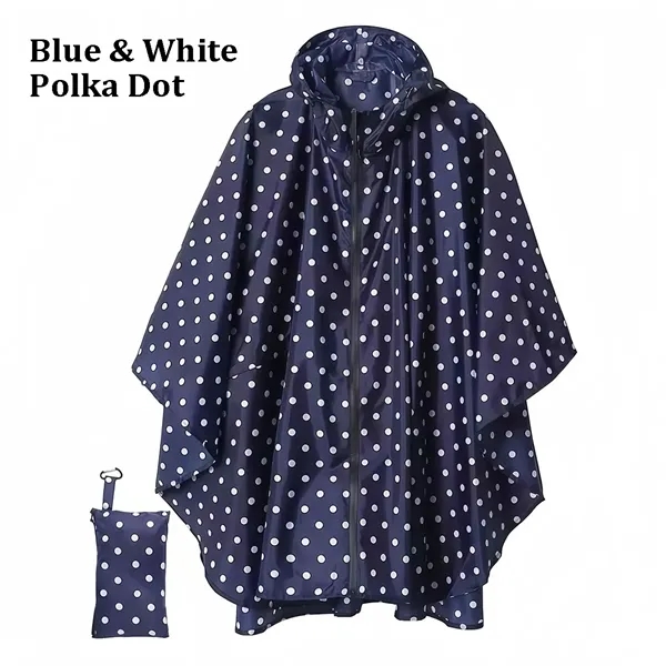 Outdoor Waterproof Hooded Poncho Raincoat - Outdoor Waterproof Hooded Poncho Raincoat - Image 9 of 12
