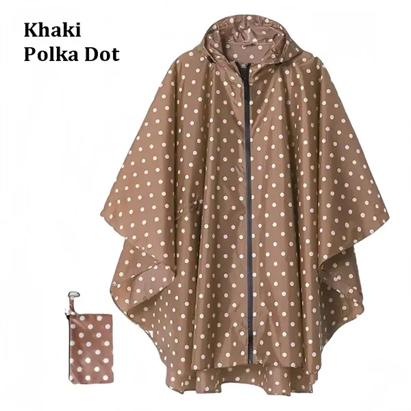 Outdoor Waterproof Hooded Poncho Raincoat - Outdoor Waterproof Hooded Poncho Raincoat - Image 11 of 12