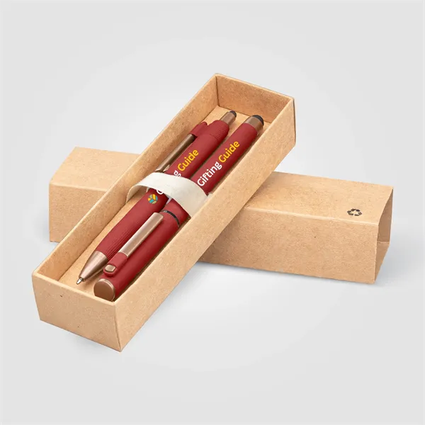 York Recycled Plastic Bronze Trim Pen Gift Set - York Recycled Plastic Bronze Trim Pen Gift Set - Image 1 of 10