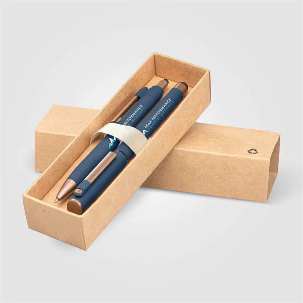 York Recycled Plastic Bronze Trim Pen Gift Set - York Recycled Plastic Bronze Trim Pen Gift Set - Image 5 of 10