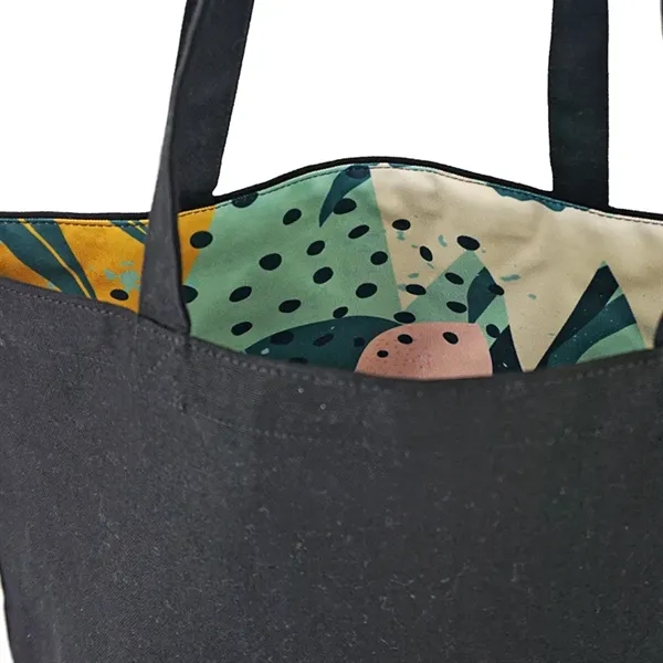 Reversible Colored Cotton Canvas Tote Bag - Reversible Colored Cotton Canvas Tote Bag - Image 4 of 65