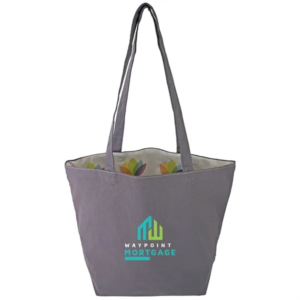 Reversible Colored Cotton Canvas Tote Bag - Reversible Colored Cotton Canvas Tote Bag - Image 12 of 65
