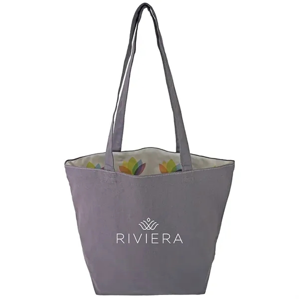 Reversible Colored Cotton Canvas Tote Bag - Reversible Colored Cotton Canvas Tote Bag - Image 13 of 65