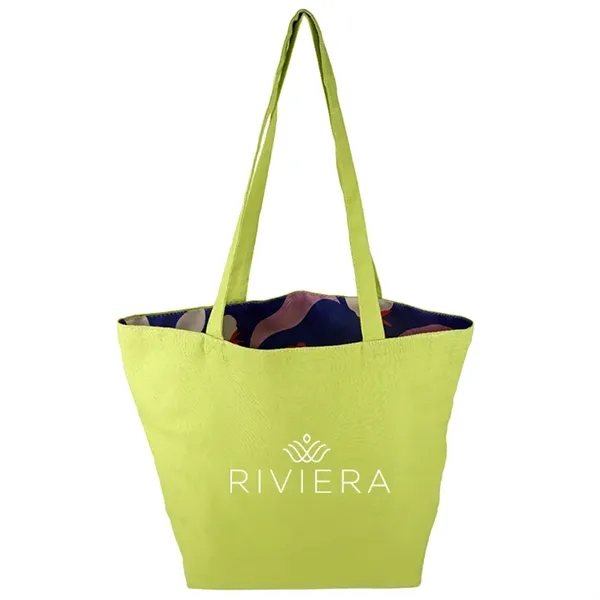 Reversible Colored Cotton Canvas Tote Bag - Reversible Colored Cotton Canvas Tote Bag - Image 18 of 65