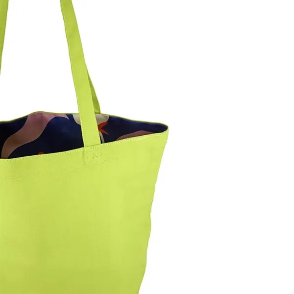 Reversible Colored Cotton Canvas Tote Bag - Reversible Colored Cotton Canvas Tote Bag - Image 19 of 65
