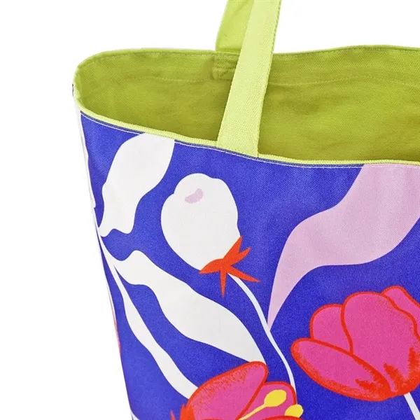 Reversible Colored Cotton Canvas Tote Bag - Reversible Colored Cotton Canvas Tote Bag - Image 20 of 65