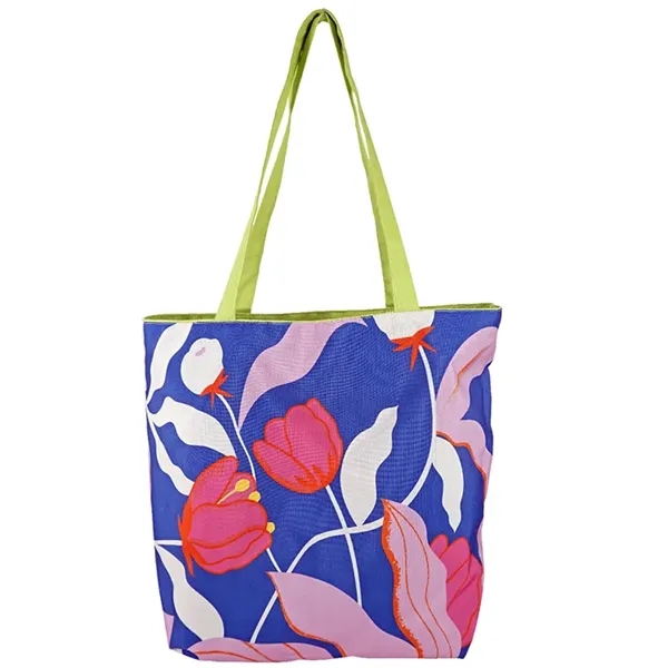 Reversible Colored Cotton Canvas Tote Bag - Reversible Colored Cotton Canvas Tote Bag - Image 21 of 65