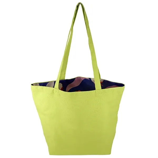 Reversible Colored Cotton Canvas Tote Bag - Reversible Colored Cotton Canvas Tote Bag - Image 22 of 65