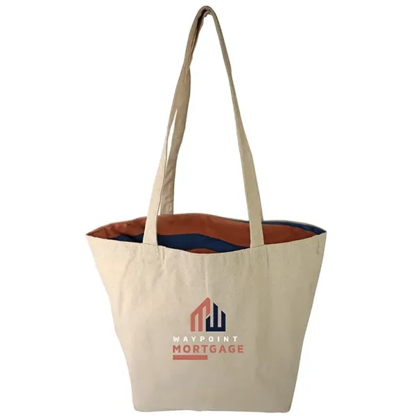 Reversible Colored Cotton Canvas Tote Bag - Reversible Colored Cotton Canvas Tote Bag - Image 33 of 65