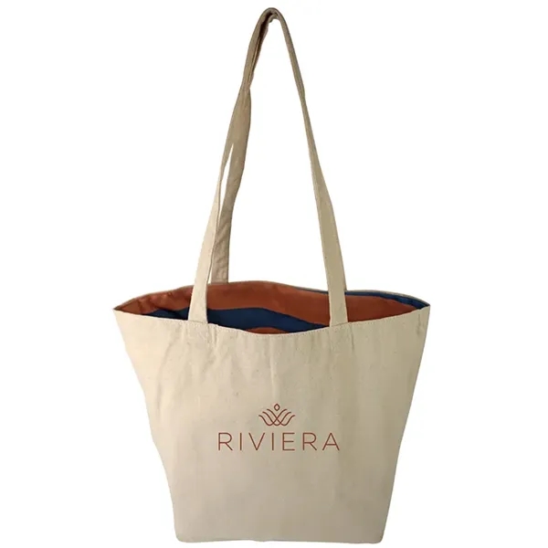 Reversible Colored Cotton Canvas Tote Bag - Reversible Colored Cotton Canvas Tote Bag - Image 34 of 65