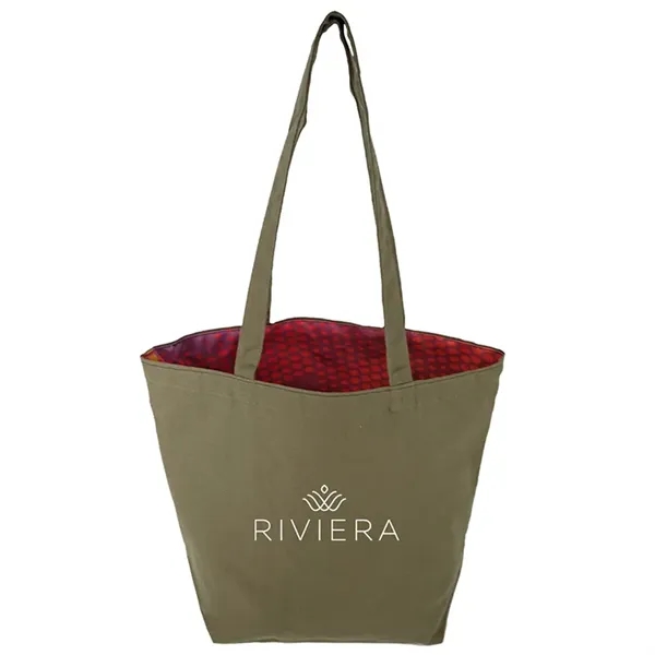 Reversible Colored Cotton Canvas Tote Bag - Reversible Colored Cotton Canvas Tote Bag - Image 45 of 65