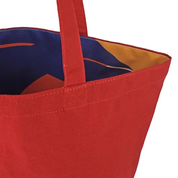 Reversible Colored Cotton Canvas Tote Bag - Reversible Colored Cotton Canvas Tote Bag - Image 51 of 65