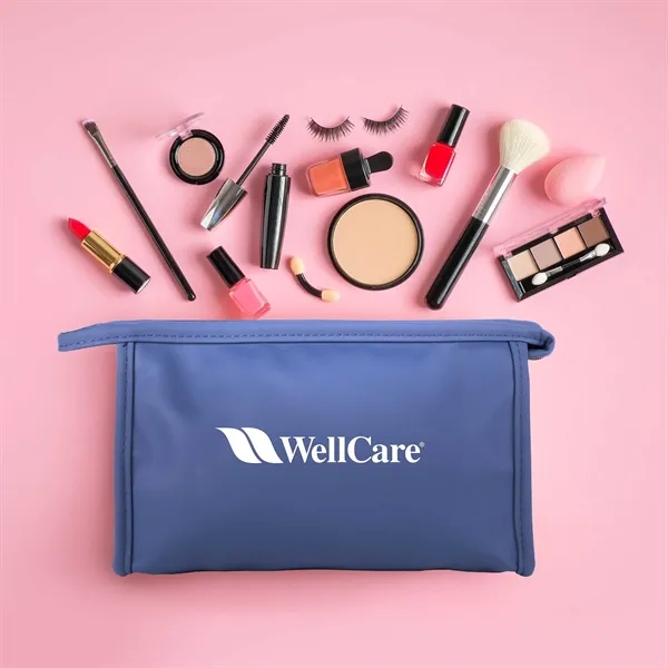 Chic Large Soft PU Cosmetic Pouch - Chic Large Soft PU Cosmetic Pouch - Image 4 of 7