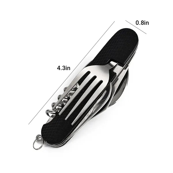 Multifunctional Foldable Knife And Fork - Multifunctional Foldable Knife And Fork - Image 1 of 4