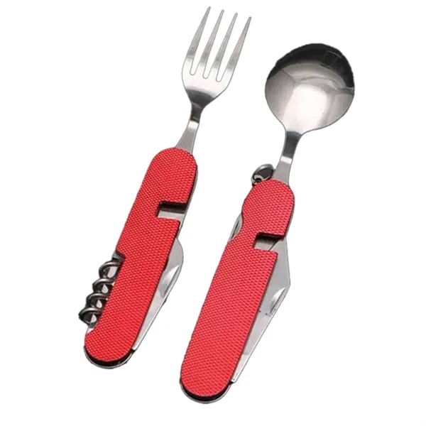 Multifunctional Foldable Knife And Fork - Multifunctional Foldable Knife And Fork - Image 4 of 4