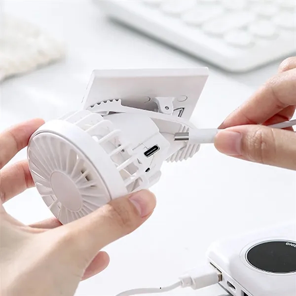 Solar Powered Portable Fan Clip - Solar Powered Portable Fan Clip - Image 3 of 4