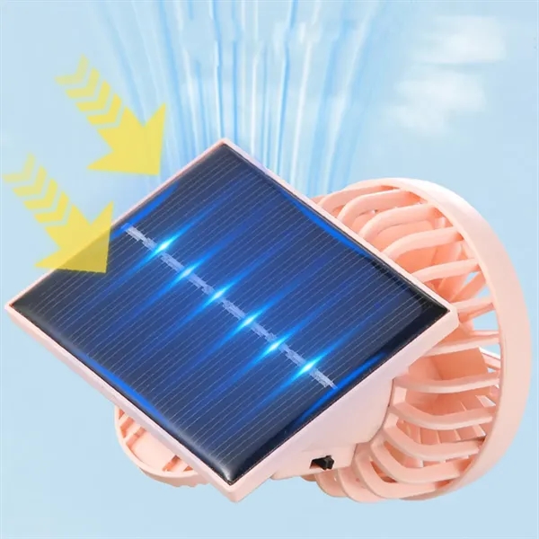 Solar Powered Portable Fan Clip - Solar Powered Portable Fan Clip - Image 4 of 4