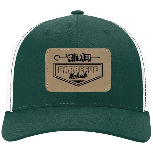 Richardson 110 R-Flex Trucker Hat w/ Leatherette Patch - Richardson 110 R-Flex Trucker Hat w/ Leatherette Patch - Image 1 of 35
