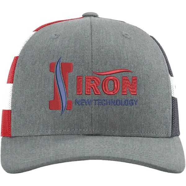 Richardson Snapback Trucker Hat w/ Leatherette Patch - Richardson Snapback Trucker Hat w/ Leatherette Patch - Image 0 of 28