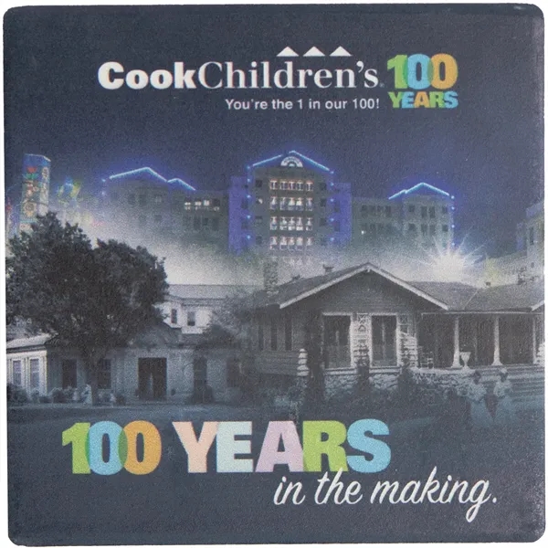 4 Pc. Set with Stand Square Ceramic Coaster - 4 Pc. Set with Stand Square Ceramic Coaster - Image 1 of 2