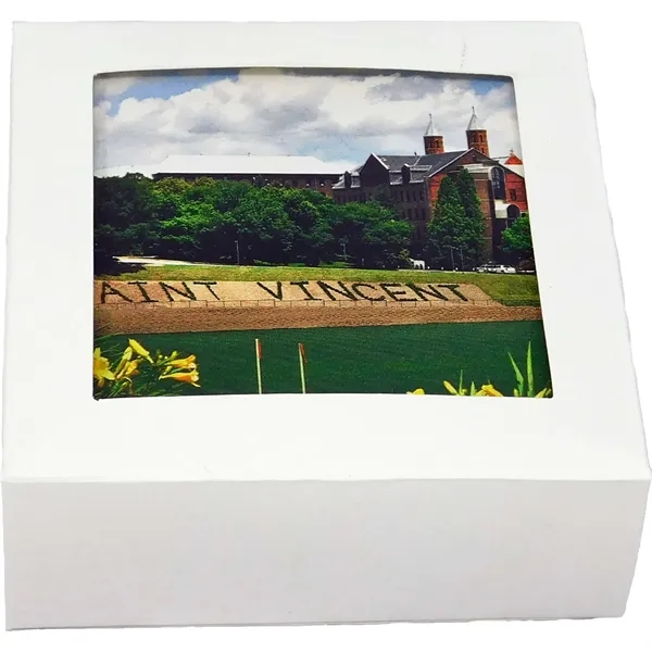 4 Pc. Set with Stand Square Ceramic Coaster - 4 Pc. Set with Stand Square Ceramic Coaster - Image 2 of 2