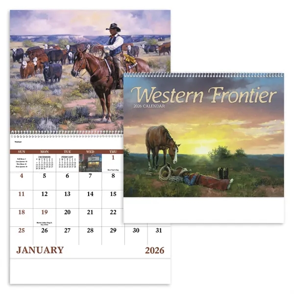 Good Value™ Western Frontier - Spiral Calendar - Good Value™ Western Frontier - Spiral Calendar - Image 2 of 2