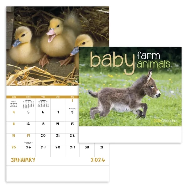 Good Value™ Baby Farm Animals - Stapled Calendar - Good Value™ Baby Farm Animals - Stapled Calendar - Image 2 of 6