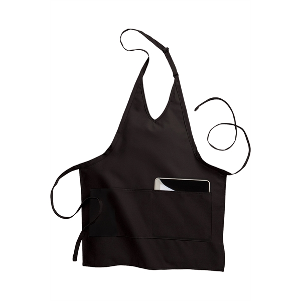 Custom 2-Pocket V-Neck Bib Apron
