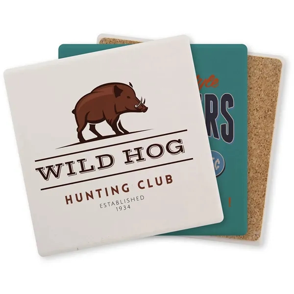 Custom Single Square Ceramic Coaster