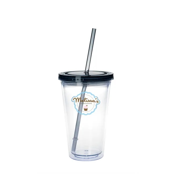 Good Value™ Clear Tumbler with Colored Lid - 18 oz. - Good Value™ Clear Tumbler with Colored Lid - 18 oz. - Image 5 of 17