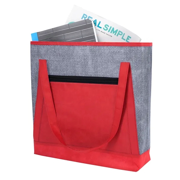 Good Value™ Heathered RPET Non-Woven Tote - Good Value™ Heathered RPET Non-Woven Tote - Image 8 of 24