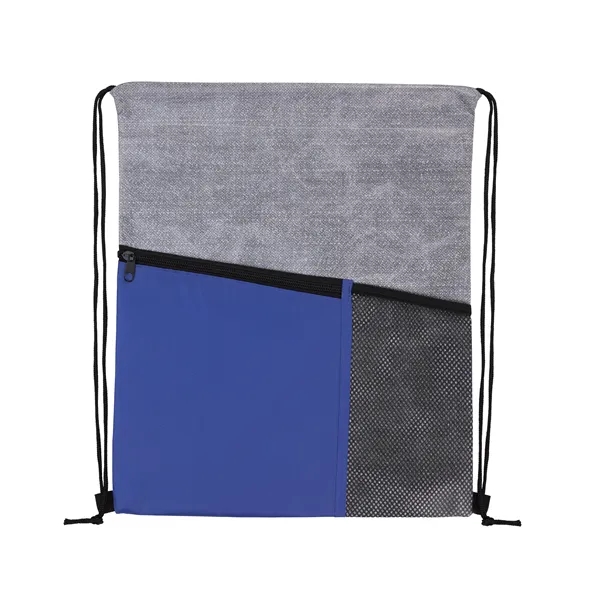 Good Value™ Heathered RPET Non-Woven Drawstring Backpack - Good Value™ Heathered RPET Non-Woven Drawstring Backpack - Image 7 of 8