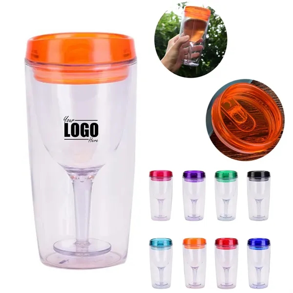 10oz. Premium Double Wall Wine Tumbler - 10oz. Premium Double Wall Wine Tumbler - Image 0 of 3